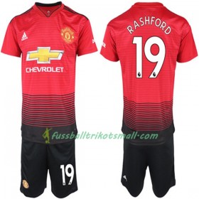 Fußballtrikots Manchester United Marcus Rashford 19 Kinder 2018-2019 Kurzarm Heimtrikotsatz kaufen